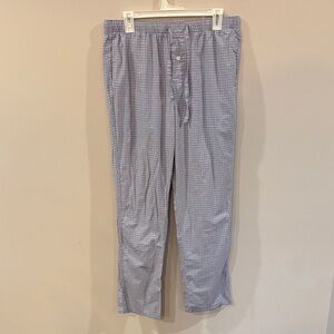 J. Crew Light Blue Checkered Pajama Pants Men's M